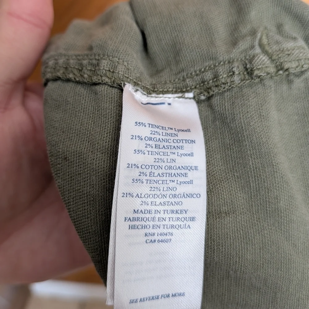 Faherty Sage Green Arlie Women's Shorts Size Small